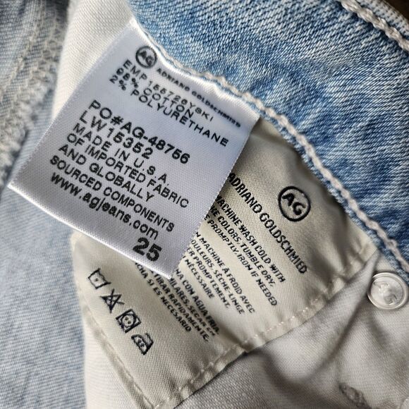 Adriano Goldschmied Prima Ankle AG-ED Denim Skinny Jeans, Medium Wash, 25 USA - Picture 6 of 8